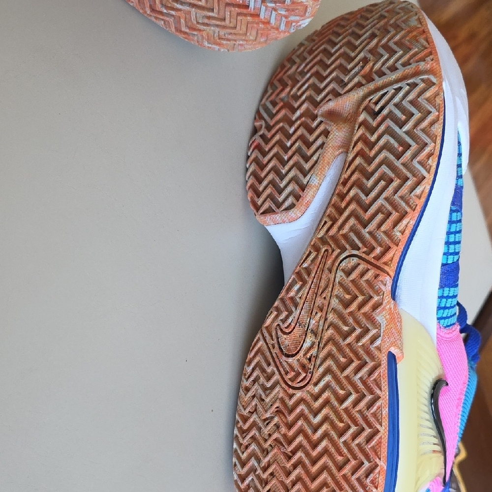 Nike Sneakers in Blue, Pink, and Orange - Picture 8 of 12